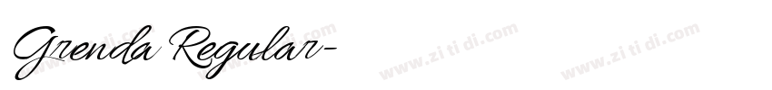 Grenda Regular字体转换 Grenda Regular字体转换